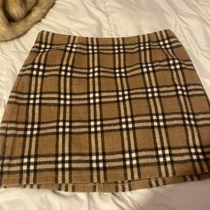 Plaid mini skirt